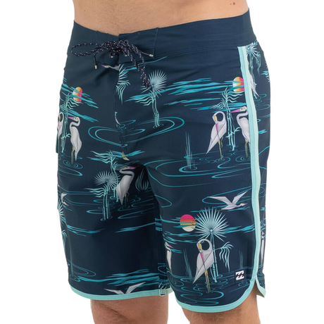 Billabong Mens 73 Line Up Pro Boardshorts Summer Shorts Boardies - Navy