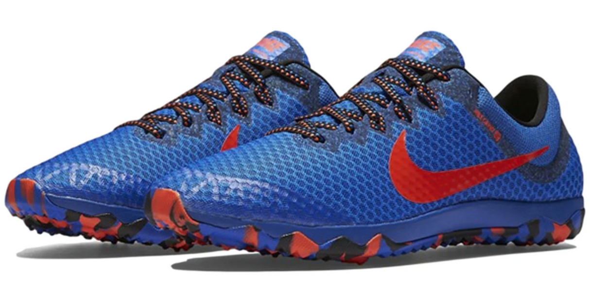 Nike Zoom Rival Waffle Track Distance Running Spikes - Hyper Cobalt/Crimson