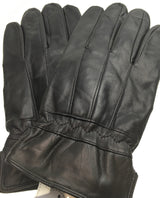 3M THINSULATE Mens Genuine Leather Gloves Patch Thermal Lining Warm Winter  - Black