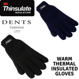 3M THINSULATE Gloves Snow Ski Knitted Polar Fleece Thermal Plain Winter - Charcoal