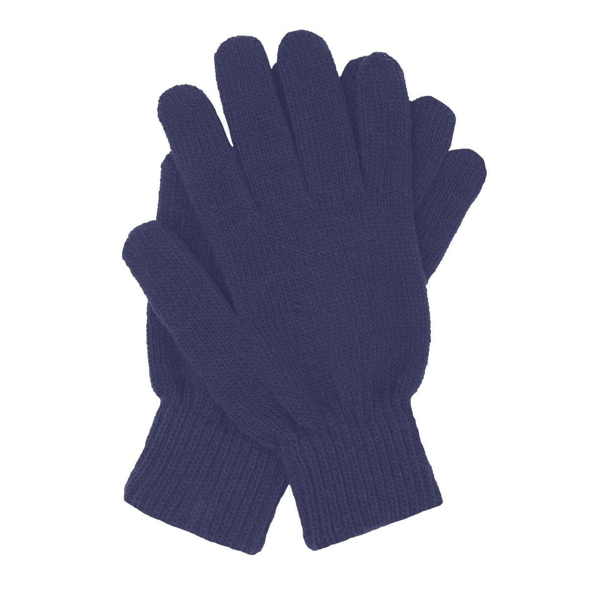 Dents Mens Full Finger Stretch Knit Gloves Warm Winter - Navy