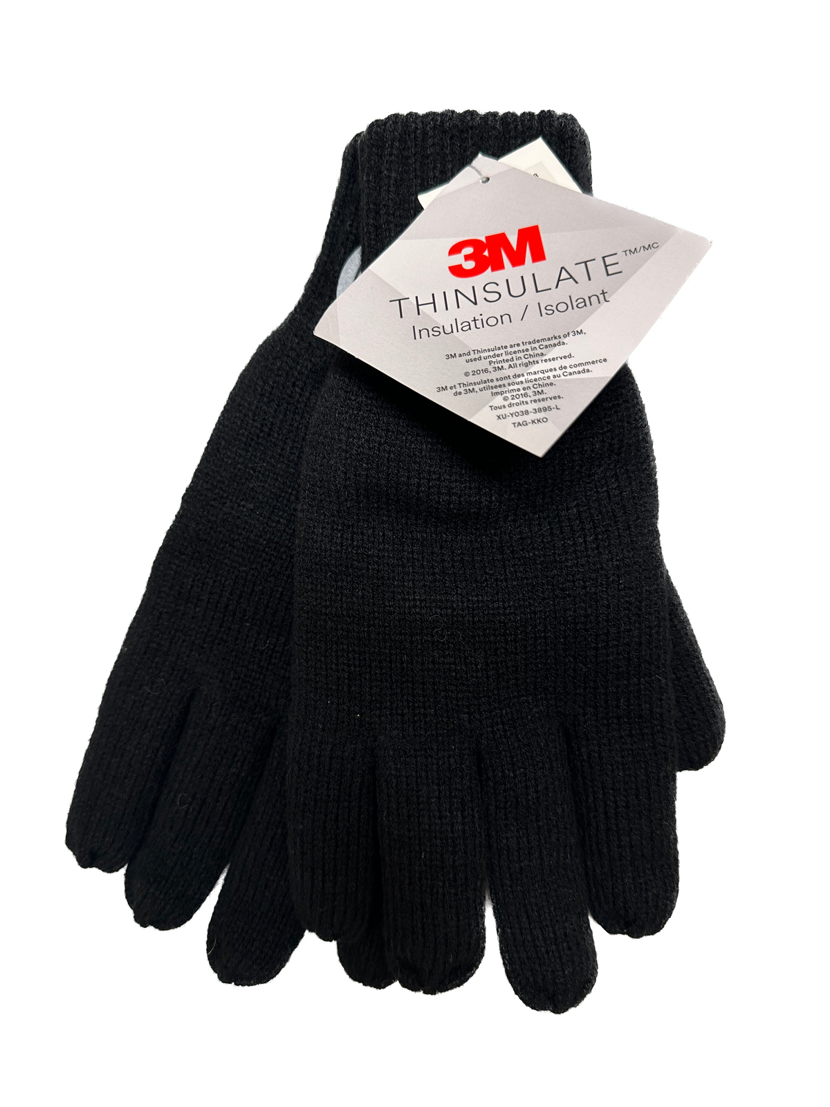 Dents Mens 3M Thinsulate Gloves Winter Warm Insulated Acrylic Knit - Black - One Size