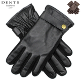 DENTS Mens Premium Kangaroo Leather Strap & Stud Winter Gloves Gentlemans