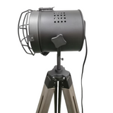 139cm Nautical Tripod Floor Lamp w Steel Grey Lamp Head Searchlight Spot Light Modern