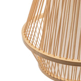 Natural Woven Bamboo Empire Pendant Lamp Hanging Light Bell Shade Boho Tropical