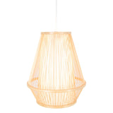 Natural Woven Bamboo Empire Pendant Lamp Hanging Light Bell Shade Boho Tropical