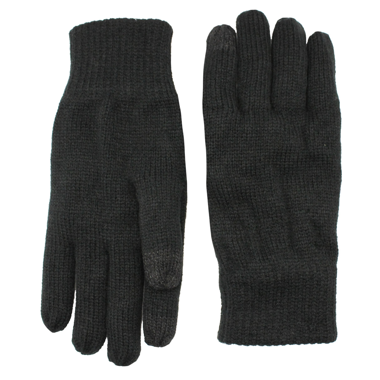 Dents Womens 3M Thinsulate Lined Touchscreen Knit Gloves - Black