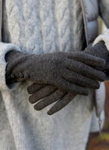 Dents Women's Touchscreen Mid-Arm Thermal Gloves - Charcoal - One Size