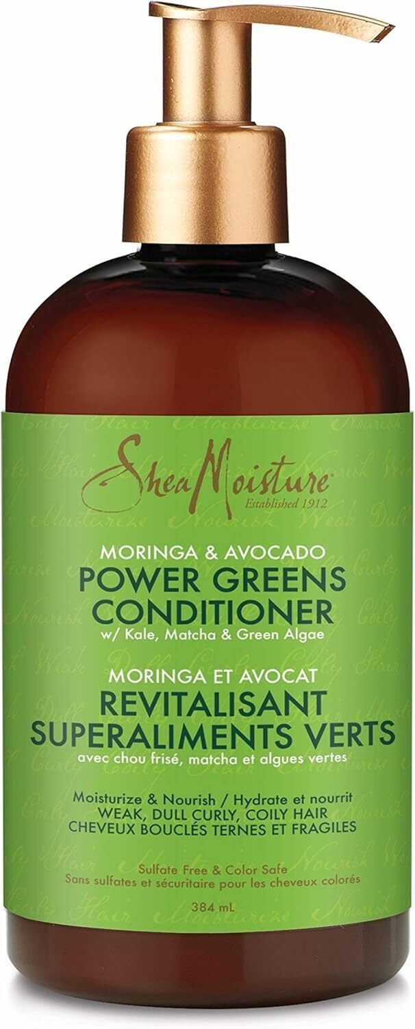 3x Shea Moisture Moringa & Avocado Power Greens Conditioner 384ml