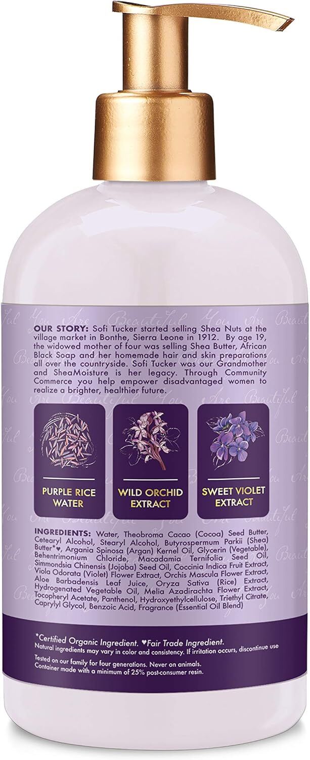 Shea Moisture Purple Rice Water Strength + Color Care Conditioner 370ml 1260 Gram