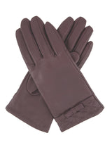 Dents Womens Kitty Sheepskin Genuine Leather Gloves Warm Winter Ladies - Burgundy