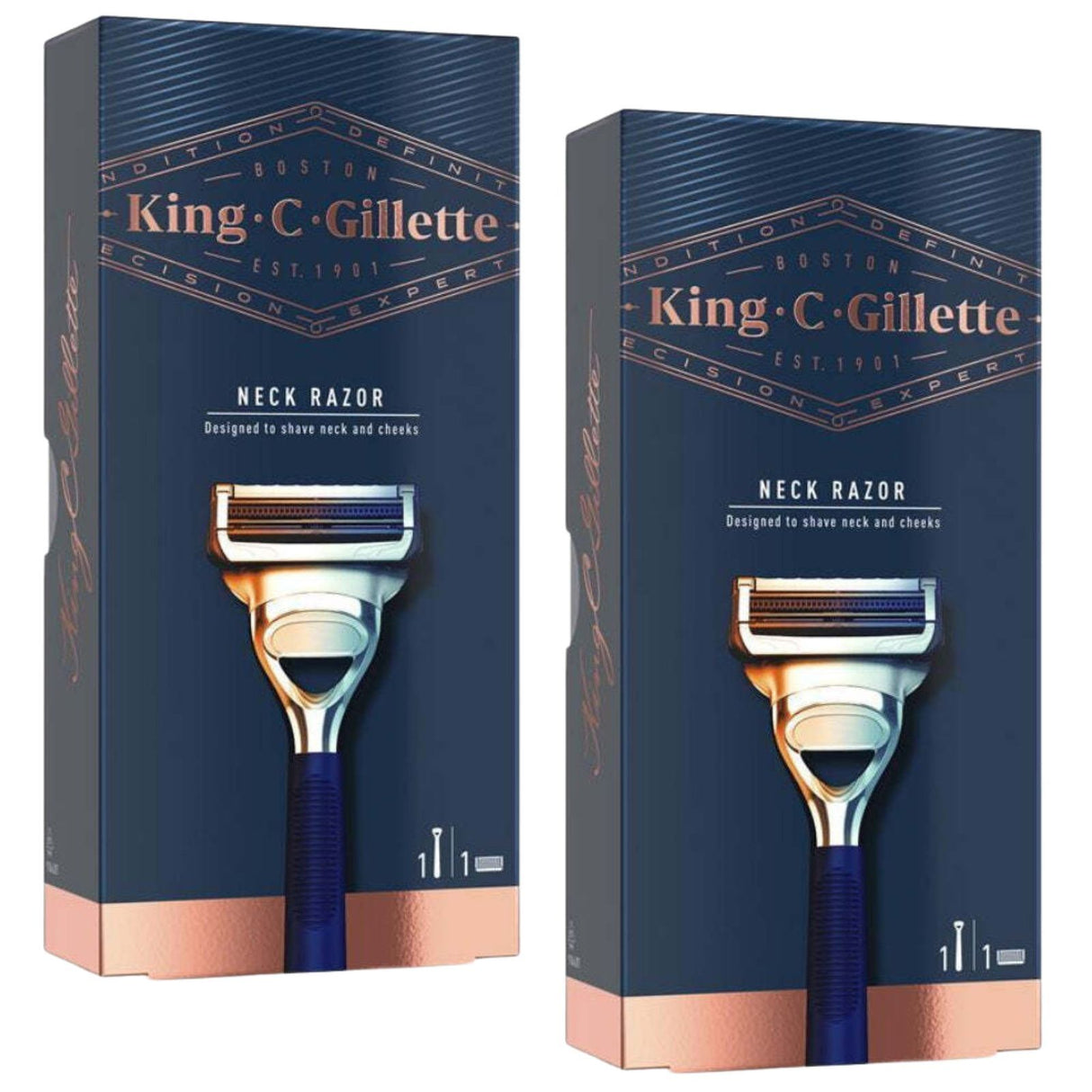 Gillette Razor for Neck & Cheeks - 2 Packs