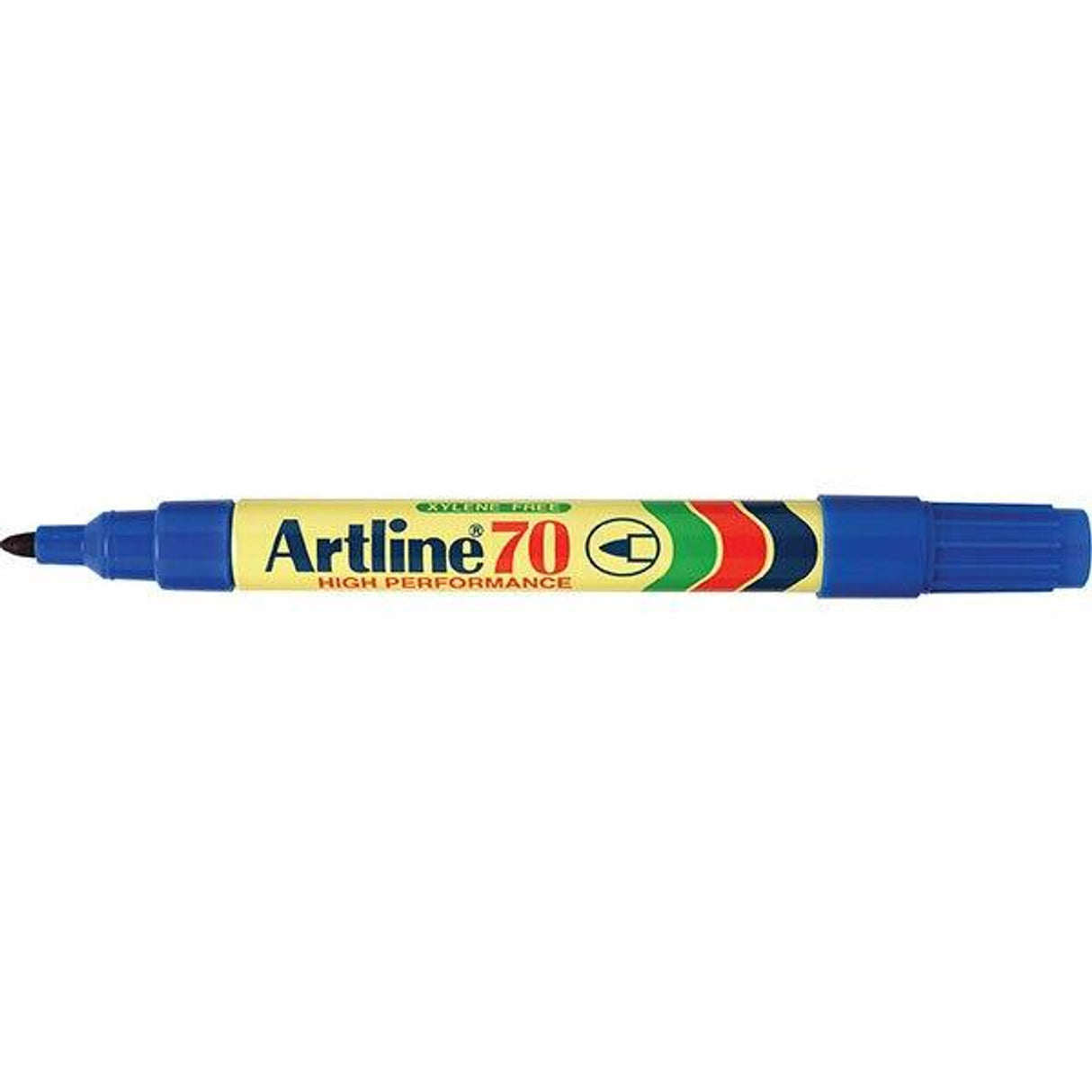 12x Artline 70 Permanent Marker 1.5mm Bullet Nib - Blue Bulk Pack