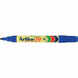 12x Artline 70 Permanent Marker 1.5mm Bullet Nib - Blue Bulk Pack