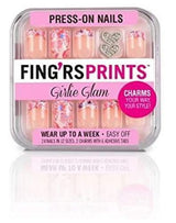 Fing'r Sprints Pre-Glued Nails, Girlie Glam Pretty Petals - 24 Count