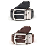 Dents Mens Reversible Lined Leather Belt in Gift Box in Black/Brown