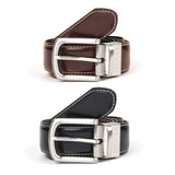 Dents Mens Reversible Lined Leather Belt in Gift Box in Black/Brown