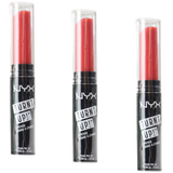 3pcs Nyx Professional Makeup 2.5g Turnt Up Lipstick - 14 Rags To Riches