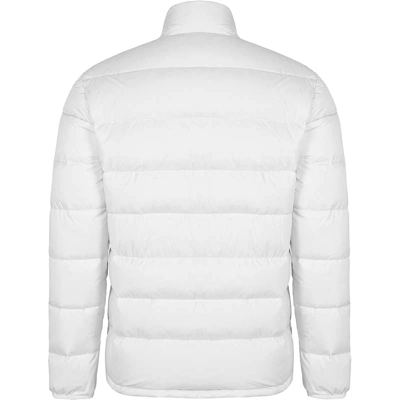 KELME Mens Light Duck Down Puffer Warm Winter Jacket - White