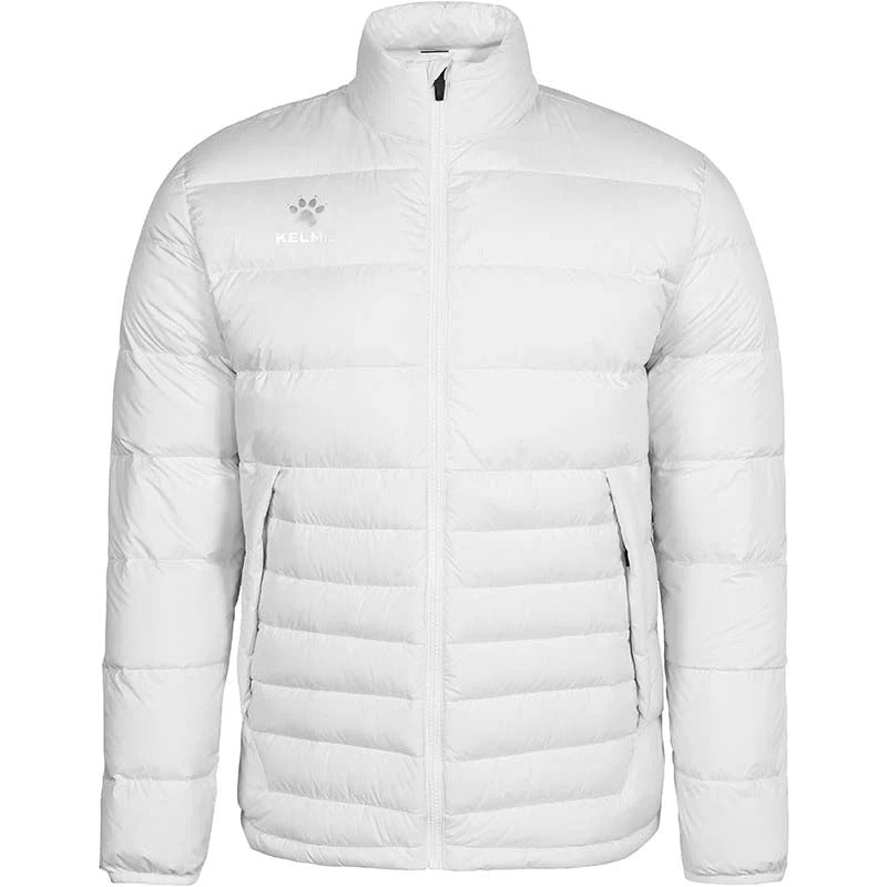 KELME Mens Light Duck Down Puffer Warm Winter Jacket - White