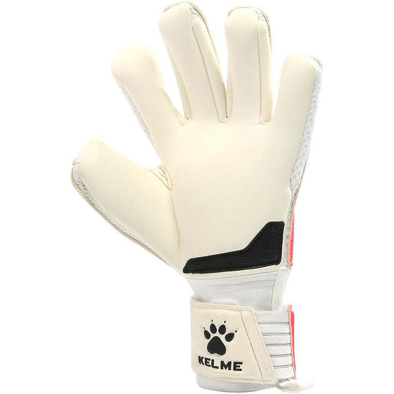 KELME K-Paw1 Pro Goalkeeper Gloves Soccer Football in White/Red