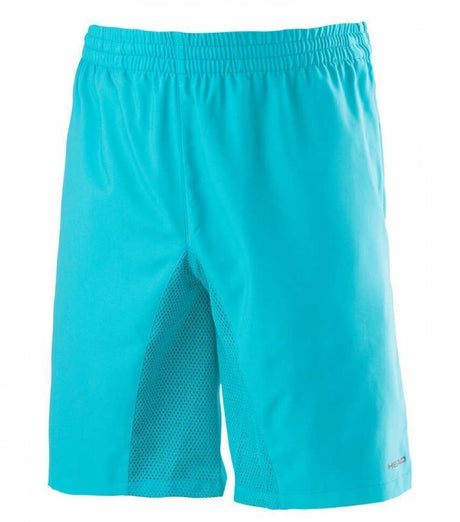 HEAD Mens Club Match Tennis Shorts Bermuda Sports Gym - Aqua Blue