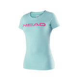 HEAD Womens Transition Lucy T-Shirt Top Tee Tennis Gym - Turquoise Pink