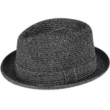 Bailey Mens Billy Paper Straw Hat Trilby Fedora - Static