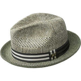 Bailey Mens Berle Hat Fedora Short Brim Summer Trilby - Kapok Green