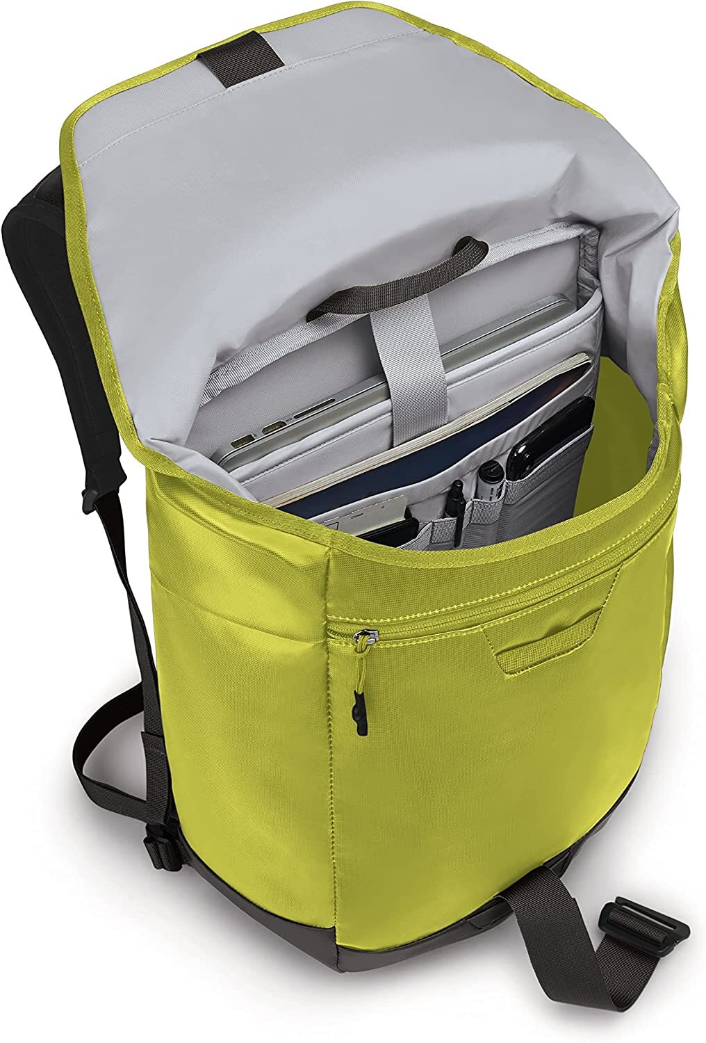 Osprey Unisex Adult Transporter Flap Laptop Bagpack - Lemongrass Yellow/Black