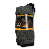 3 Pairs Mens THERMAL HEATED SOCKS Warm Winter Comfort Mens Work Size UK 7-11