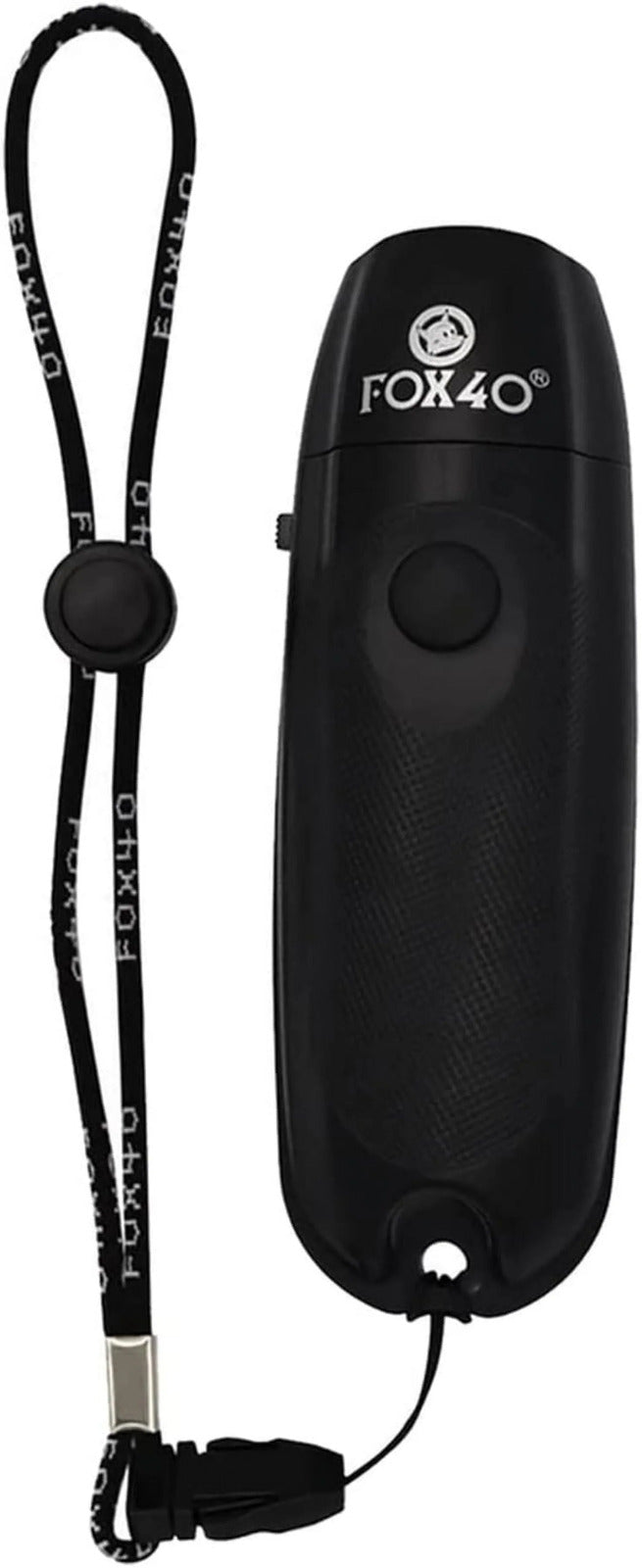 Fox 40 Electronic Whistle with Wrist Lanyard in Black