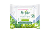 1 Pack of 20 Simple Micellar Wipes For Sensitive Skin