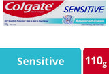 Colgate Sensitive Advanced Clean Sensitive Toothpaste Teeth Pain Relief 110g