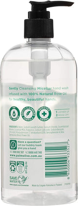 Palmolive 500ml Elements Liquid Hand Wash Soap Micellar + 100% Natural Rose Oil Pump Recyclable