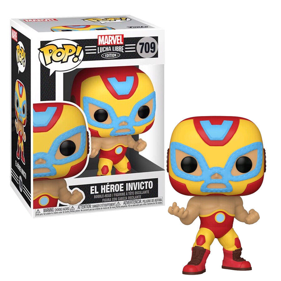 Funko Pop! Marvel Lucha Libre El Heroe Invicto Iron Man Vinyl Figure #709