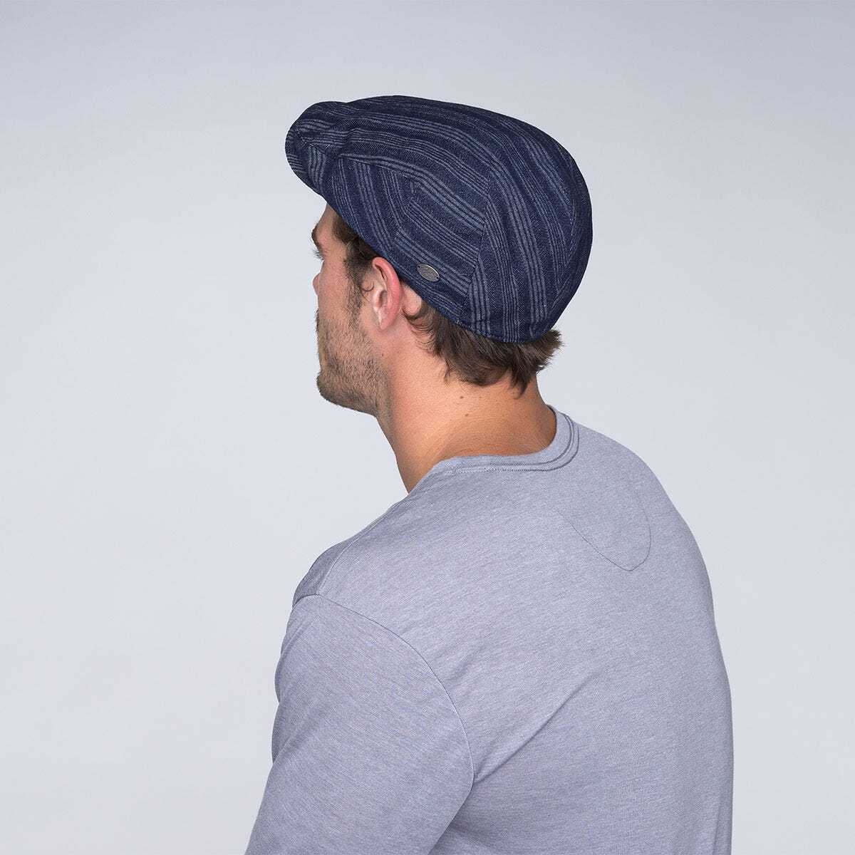 Bailey Mens Gulick Ivy Flat Cap Hat - Navy