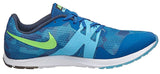 Nike Mens Zoom Rival Waffle Track Distance Running Spikes Shoes - Blue/Green