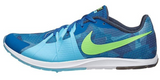 Nike Mens Zoom Rival Waffle Track Distance Running Spikes Shoes - Blue/Green