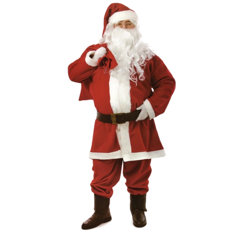 PREMIUM LUXURY ADULT SANTA CLAUS COSTUME Suit Father Xmas Party Outfit