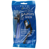 Rite Aid Mens Pk5 Twin Blade Razors Advanced Stainless Steel Blade - Soft Grip