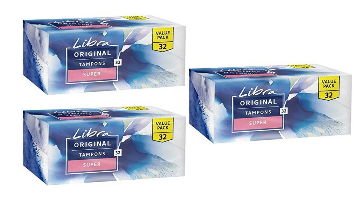 3x Libra Pk32 Original Super Tampons Unique Anti-fluff Base