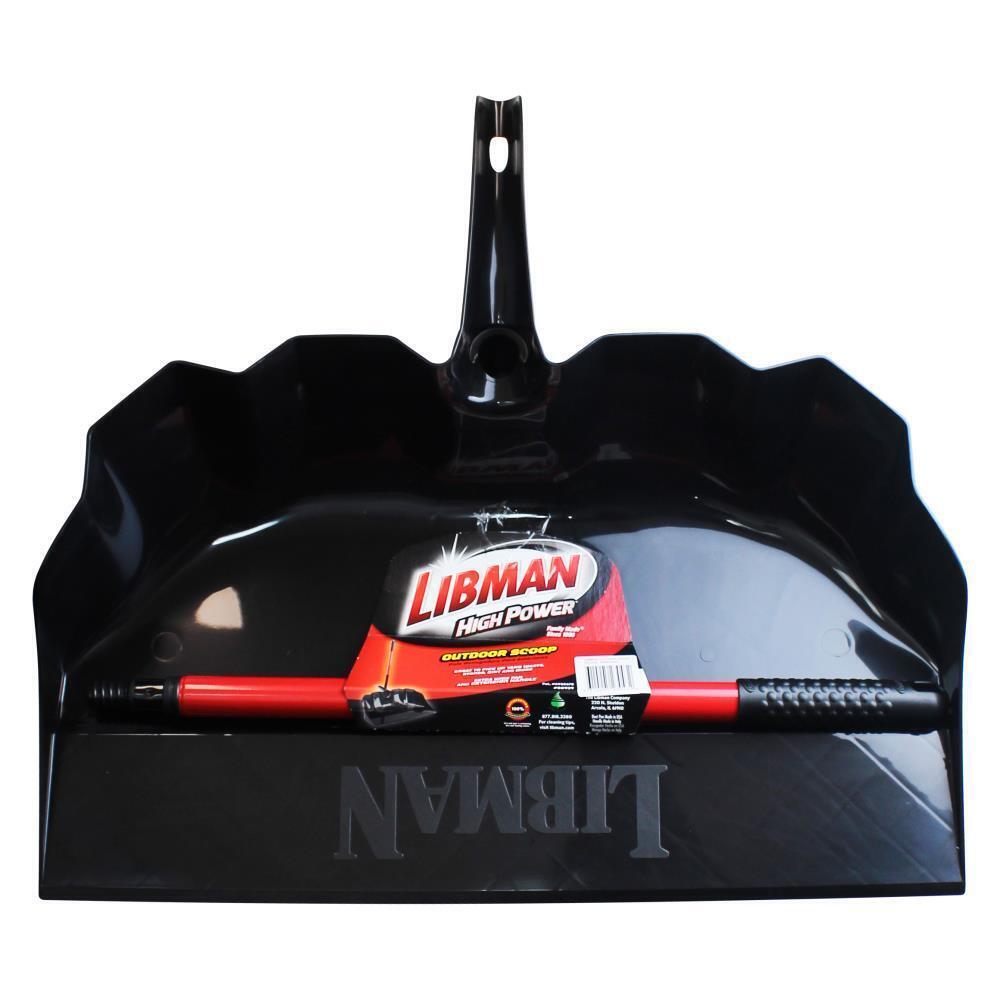 Libman High Power Outdoor Scoop Extra Wide Pan & Extension Handle