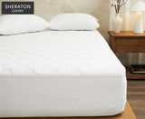 Sheraton Luxury Quilted Fitted Mattress Protector Cover - King Size