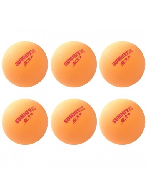 SUMMIT 2 STAR TABLE TENNIS BALLS - ORANGE 6PK