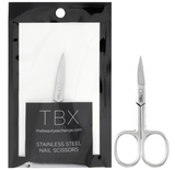 TBX Stainless Steel Nail Scissors Manicure Salon Grade Sharp