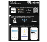 Mirabella 9W Genio Wi-Fi Dimmable E27 LED Light Globe Bulb - Cool White