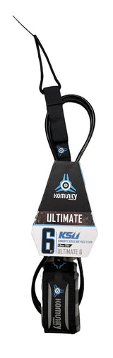 Komunity KS 1.1 6ft Ultimate Super Comp Leash Surfboard Legrope Leash Surf Surfing Leg Rope