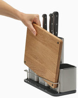 Joseph Joseph CounterStore Stainless Steel Kitchen Organizer w/ Chopping Cutting Board