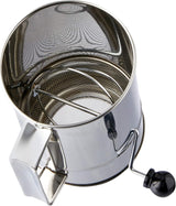 Cuisena 5-Cup Flour Sifter Stainless Steel Crank Handle in Silver/Black